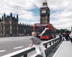 She is a travel enthusiast and shared a photograph of her in front of Big Ben in her Instagram post.